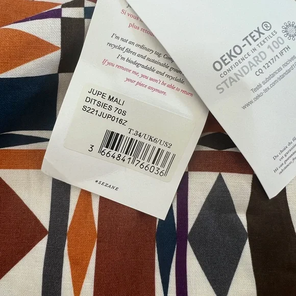 NWOT | Sezane Mali Mini Skirt size 2 EU 34 - Picture 5 of 7